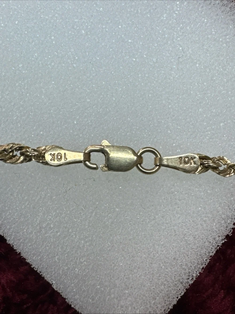10K Yellow Gold Rope Chain Necklace 25” 3mm 3.5g Lobster Clasp Repaired